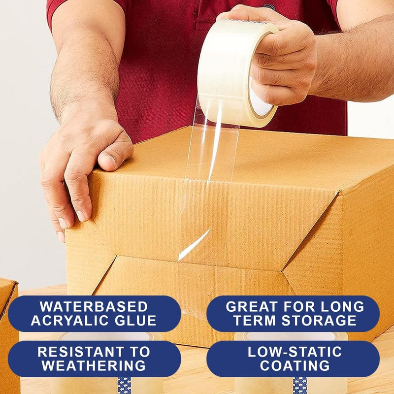 Duravel Clear Packing Tape, 2 inches x 50 yards - Heavy Duty Packaging Tape (12 Rolls) - Image 4